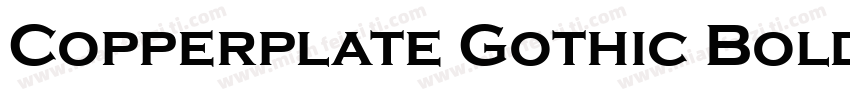 Copperplate Gothic Bold粗字体转换